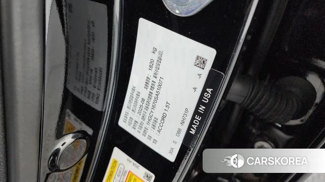 Honda Accord 11th Generation id 4612243 из Кореи 24