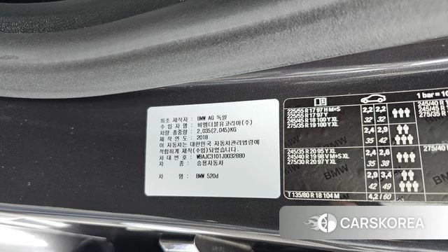 BMW 5 Series (G30) id 4377964 из Кореи 24