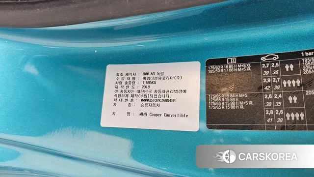 Mini Cooper Convertible id 4596131 из Кореи 25
