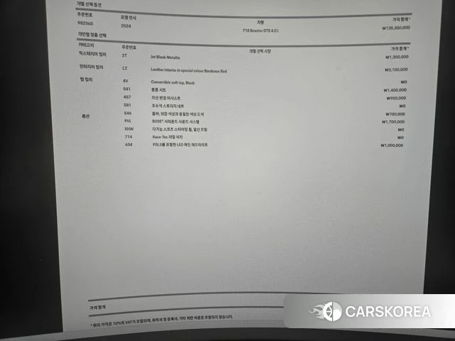 Porsche 718 Boxster id 4602415 из Кореи 27