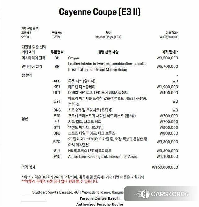 Porsche Cayenne (PO536) id 4528126 из Кореи 27