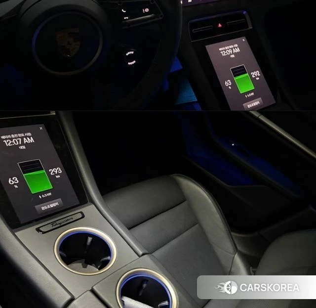 Porsche Taycan 2022 Черный из Кореи, фото 4