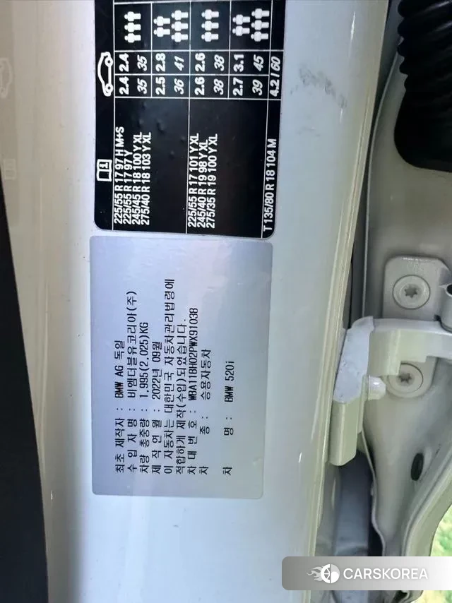 BMW 5 Series (G30) 2022 Белый из Кореи, фото 4