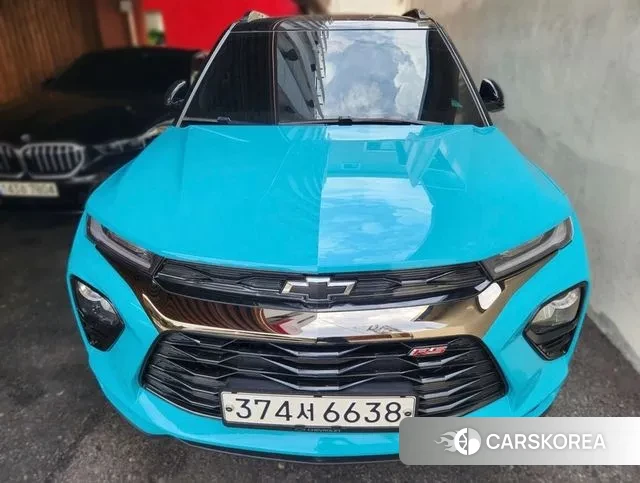 Chevrolet (GM Daewoo) Trailblazer 2021 Небесно-голубой из Кореи, фото 4