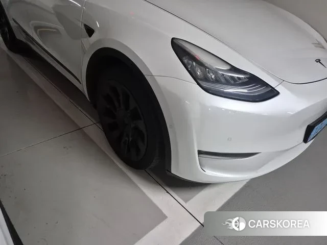 Tesla Model Y 2021 Белый из Кореи, фото 4