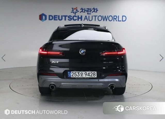 BMW X4 (G02) 2021 Черный из Кореи, фото 4