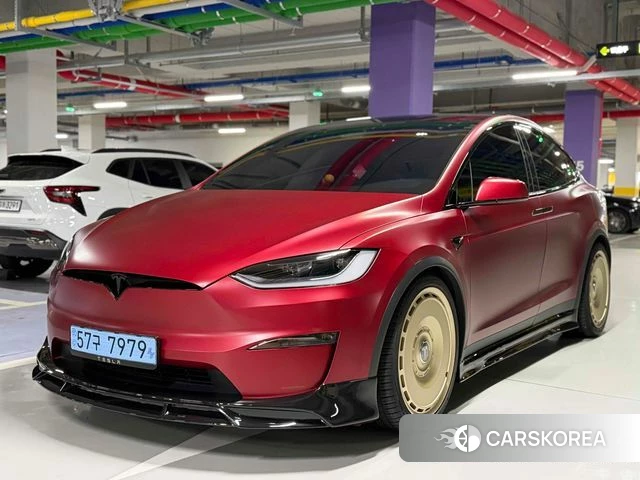 Tesla Model X 2024 Красный из Кореи, фото 4