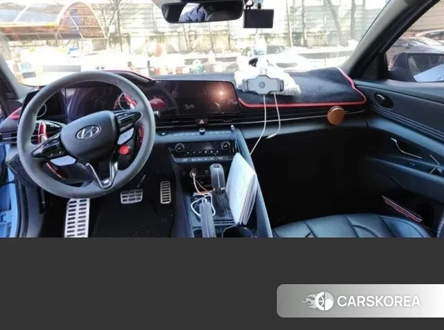 Hyundai Avante (CN7) 2022 Небесно-голубой из Кореи, фото 4