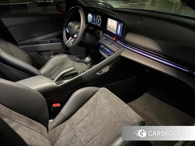 Hyundai The New Avante (CN7) 2023 Небесно-голубой из Кореи, фото 4