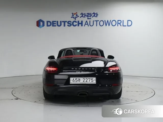 Porsche 718 Boxster 2018 Черный из Кореи, фото 4