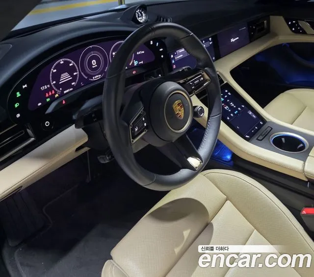 Porsche Taycan 2021 Синий из Кореи, фото 4