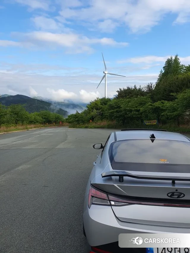 Hyundai Avante (CN7) 2022 Небесно-голубой из Кореи, фото 4