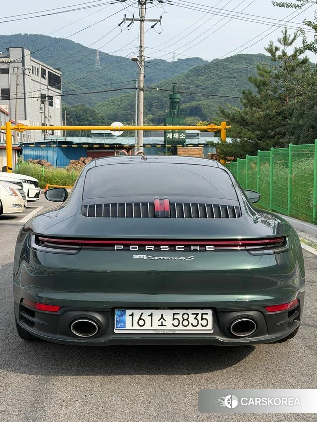 Porsche 911(992) 2020 Темно-зеленый из Кореи, фото 4