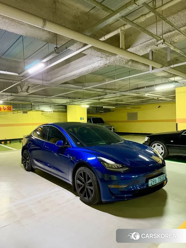 Tesla Model 3 2020 Синий из Кореи, фото 6