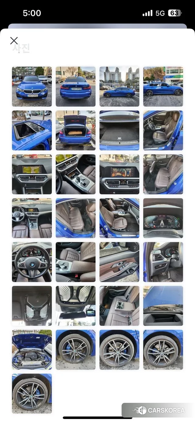 BMW 3 Series (G20) 2021 Синий из Кореи, фото 4