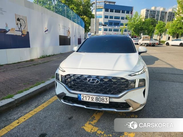 Hyundai The New Santa Fe 2023 Белый из Кореи, фото 4