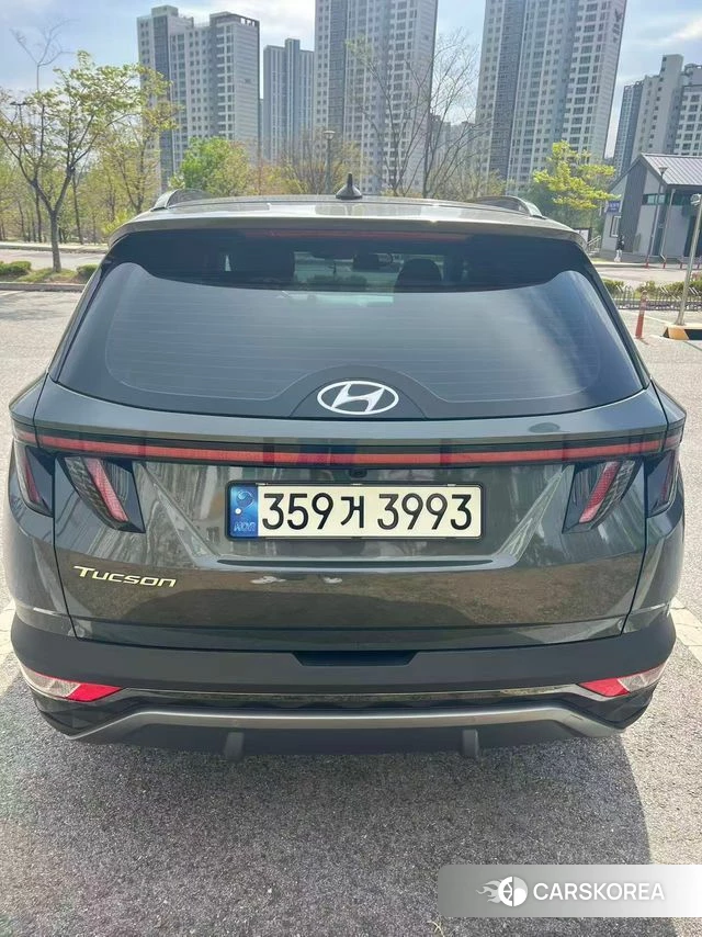 Hyundai Tucson Hybrid (NX4) 2020 Темно-зеленый из Кореи, фото 5
