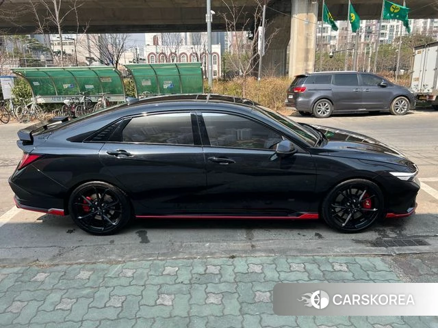 Hyundai The New Avante (CN7) 2024 Черный из Кореи, фото 4