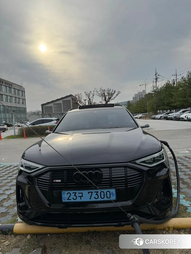 Audi e-Tron 2021 Черный из Кореи, фото 6