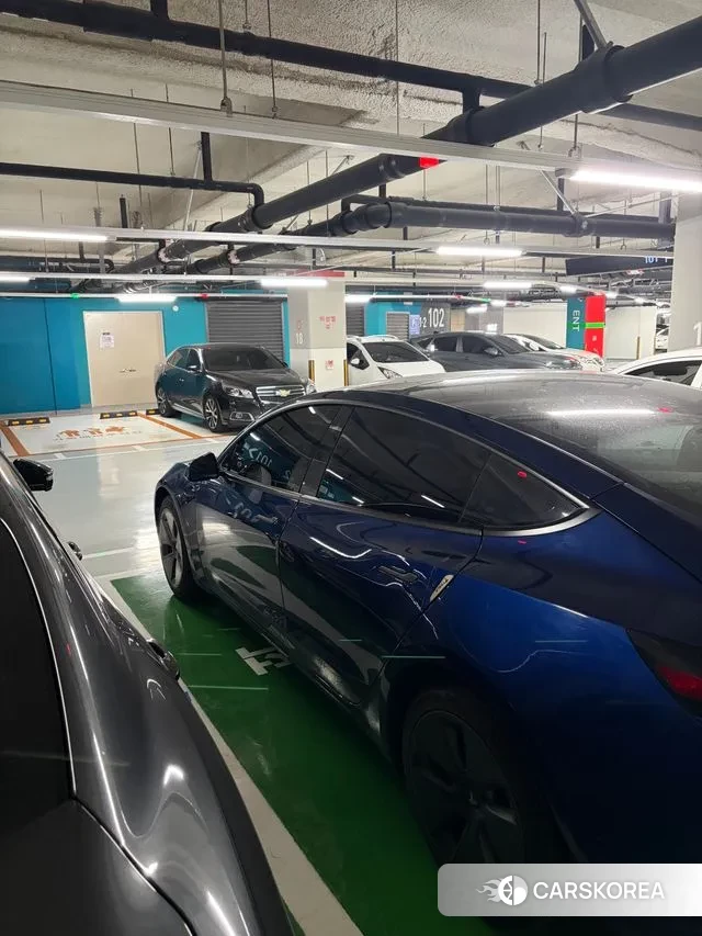 Tesla Model 3 2022 Синий из Кореи, фото 4