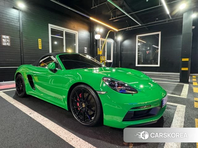 Porsche 718 Boxster 2021 Зеленый из Кореи, фото 4