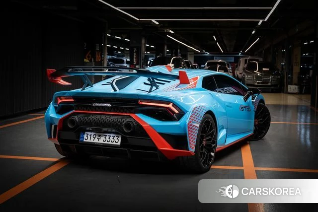 Lamborghini Huracan 2023 Небесно-голубой из Кореи, фото 4