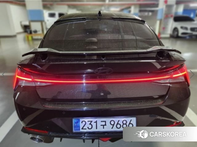 Hyundai Avante (CN7) 2022 Черный из Кореи, фото 4