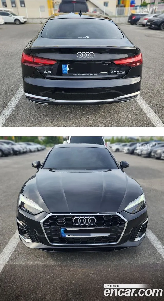 Audi A5 (F5) 2021 Черный из Кореи, фото 4