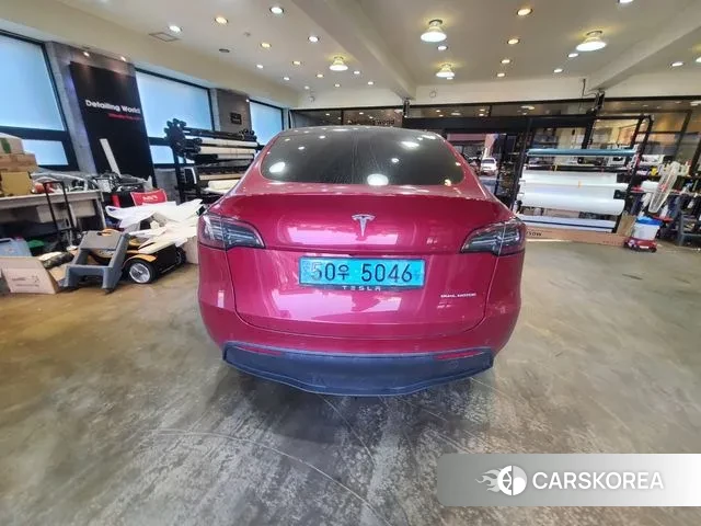 Tesla Model Y 2021 Красный из Кореи, фото 4
