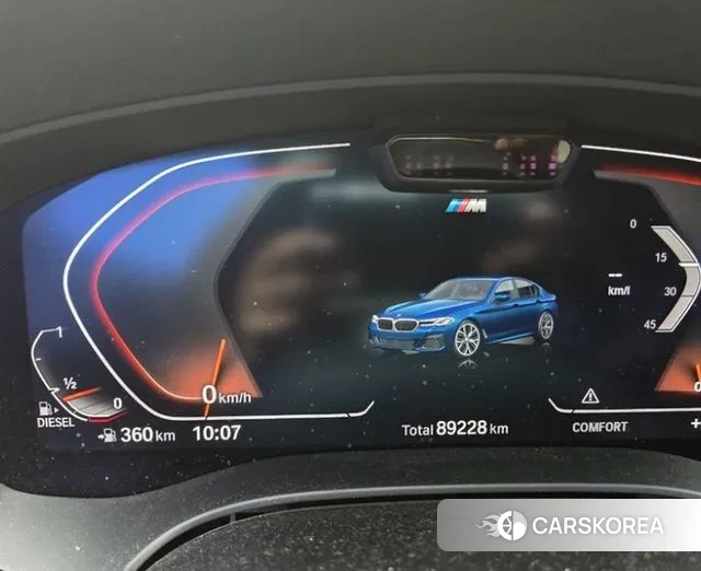 BMW 5 Series (G30) 2020 Синий из Кореи, фото 5