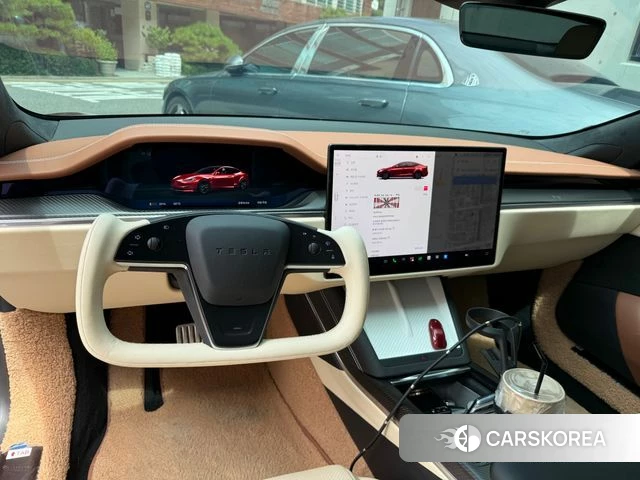 Tesla Model S 2023 Красный из Кореи, фото 5