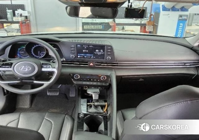 Hyundai Avante Hybrid (CN7) 2021 Белый из Кореи, фото 5