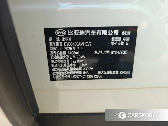 BYD Sea Lion 06DM 2026 Белый из Китая, фото 6