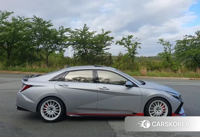 Hyundai Avante (CN7) 2022 Небесно-голубой из Кореи, фото 5