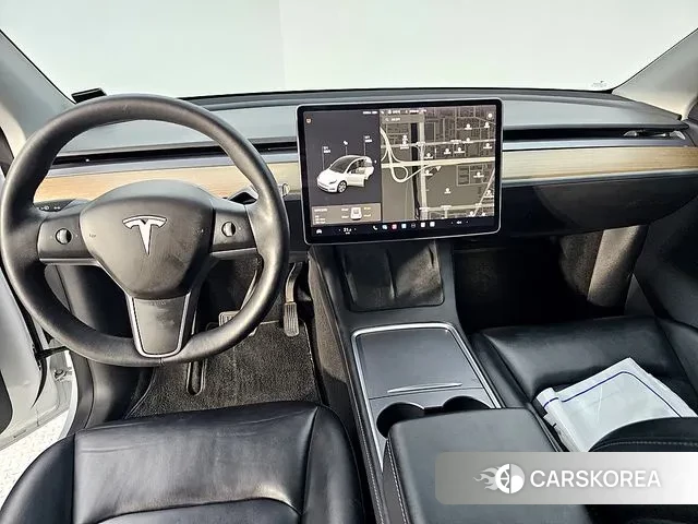 Tesla Model Y 2021 Белый из Кореи, фото 5