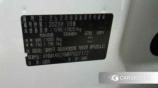 Renault Korea (Samsung) The New SM6 id 4549041 из Кореи 15