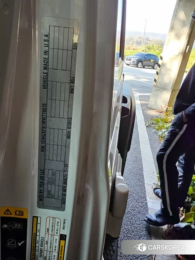 Jeep Wrangler (JL) 2021 Белый из Кореи, фото 5