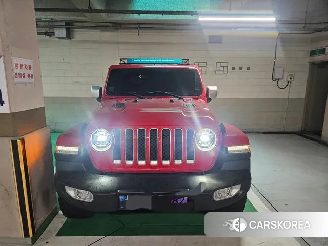 Jeep Wrangler (JL) 2021 Красный из Кореи, фото 5