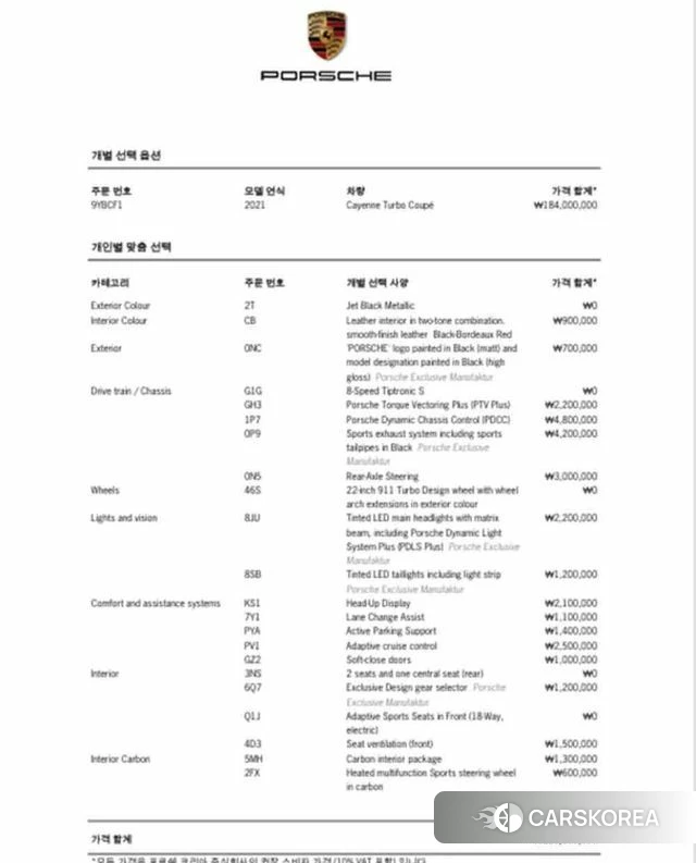 Porsche Cayenne (PO536) id 4389213 из Кореи 14