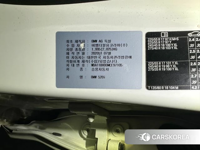 BMW 5 Series (G30) 2020 Белый из Кореи, фото 5