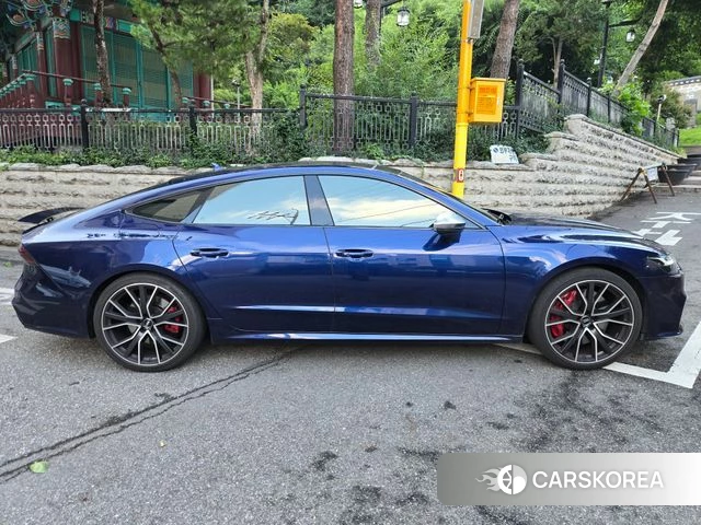 Audi S7 (4K) 2021 Синий из Кореи, фото 5