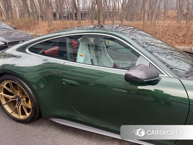 Porsche 911(992) 2022 Темно-зеленый из Кореи, фото 5