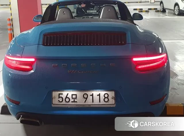 Porsche 911 2018 Небесно-голубой из Кореи, фото 5