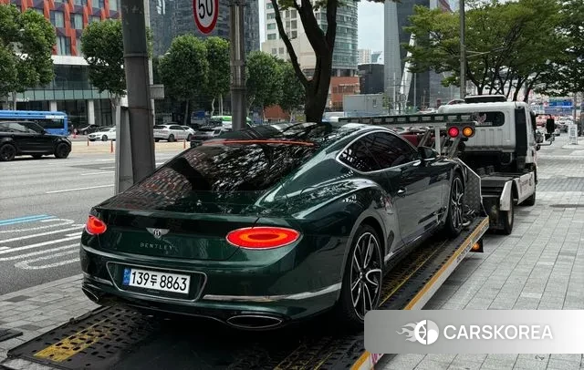 Bentley Continental GT 3rd Generation 2019 Зеленый из Кореи, фото 5