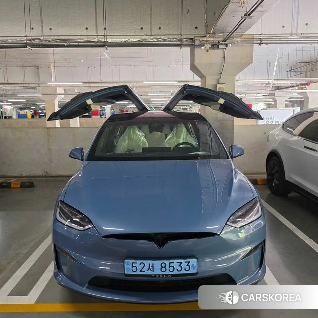 Tesla Model X 2026 Небесно-голубой из Кореи, фото 5