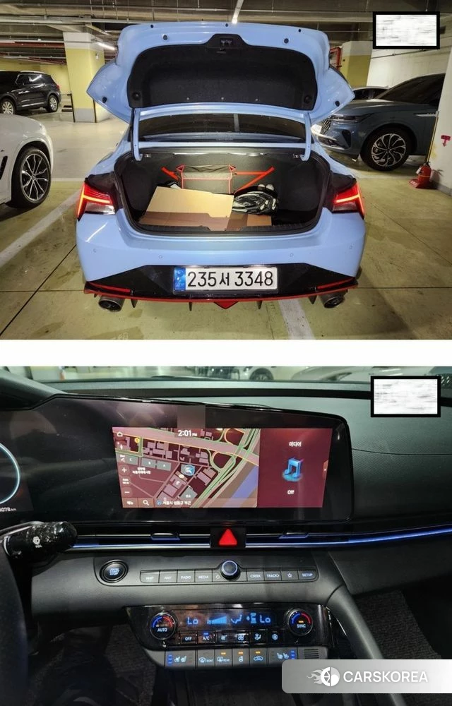 Hyundai Avante (CN7) 2022 Небесно-голубой из Кореи, фото 6