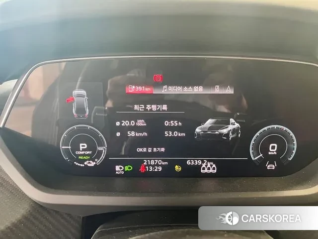 Audi e-Tron GT 2022 Небесно-голубой из Кореи, фото 6