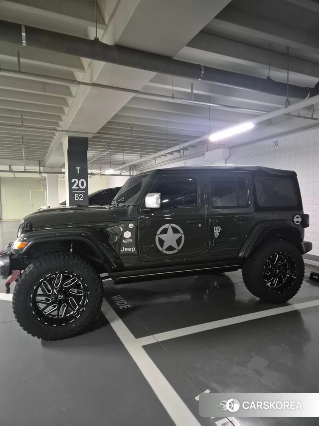 Jeep Wrangler (JL) 2020 Темно-зеленый из Кореи, фото 6