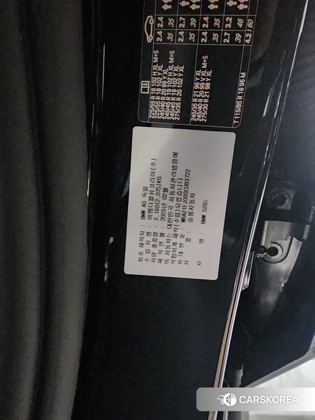 BMW 5 Series (G60) 2025 Черный из Кореи, фото 6