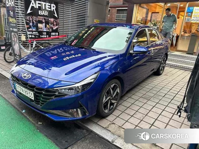 Hyundai Avante Hybrid (CN7) 2021 Синий из Кореи, фото 6